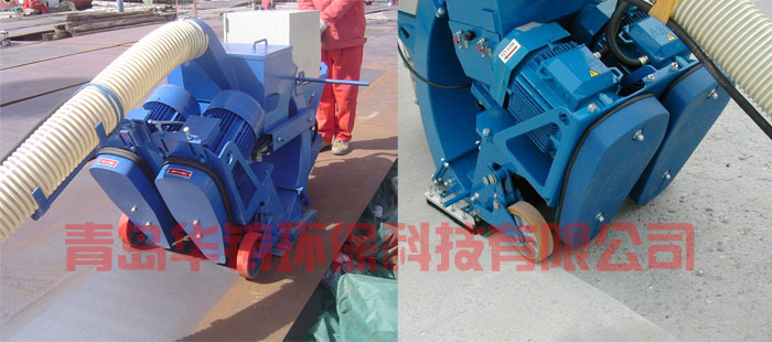 移動式拋丸機施工現(xiàn)場 移動式拋丸機施工現(xiàn)場