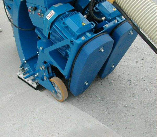 混凝土、水泥、瀝青路面拋丸機施工圖