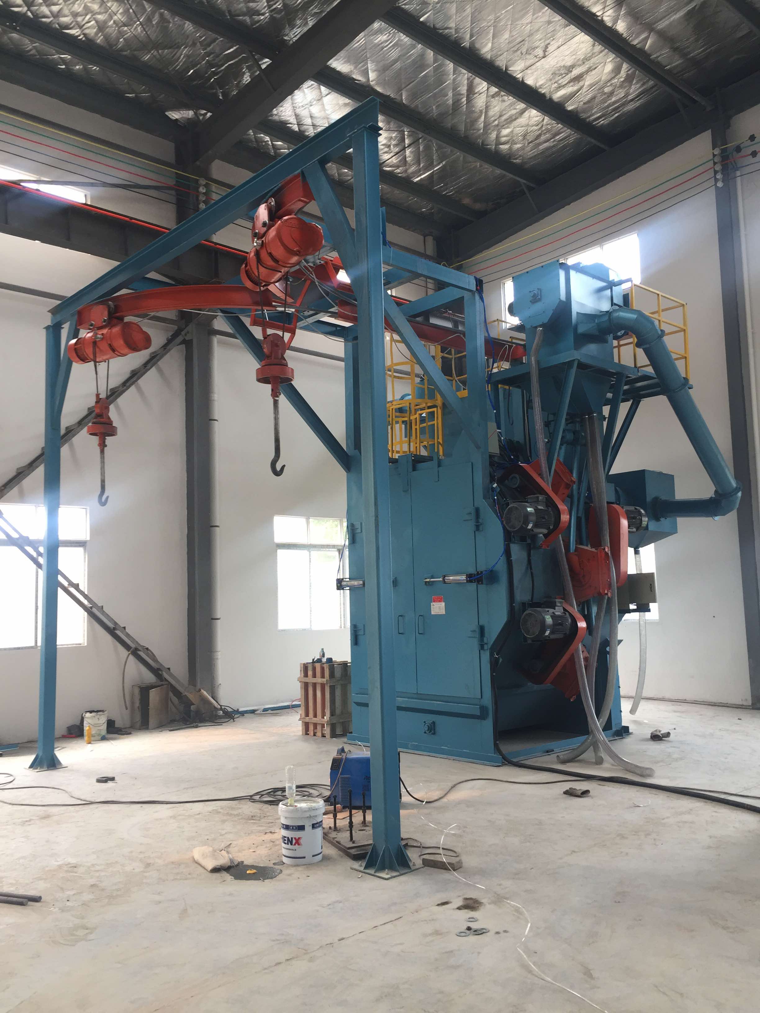 Q376吊鉤式拋丸機圖一 Q376吊鉤式拋丸機圖一